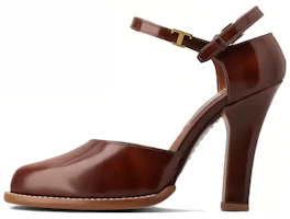 (Women) TOD'S Leather Round-Toe Buckle 'Red Brown' High Heels XXW90K0HR10SH7ZZH5 (Women) TOD'S Leather Round-Toe Buckle 'Red Brown' High Heels XXW90K0HR10SH7ZZH5