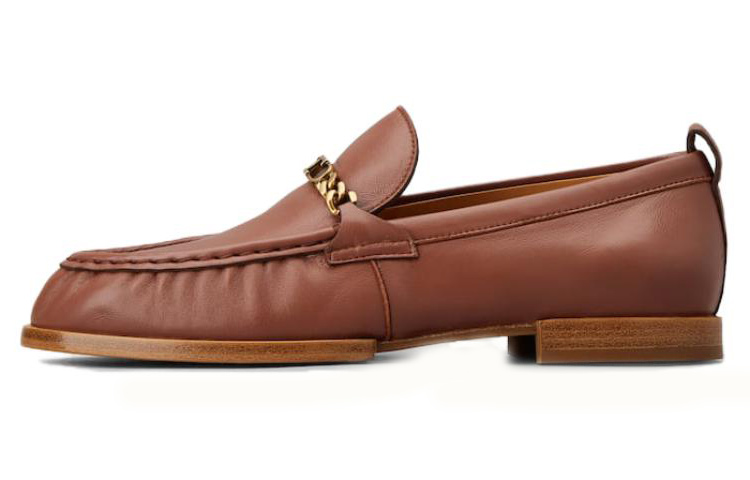 (Women) TOD'S Leather Round-Toe Flat 'Brown' XXW19K0HC80SOMS203