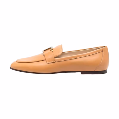 (W) TOD'S Leather Slip-On Loafers 'Brown'