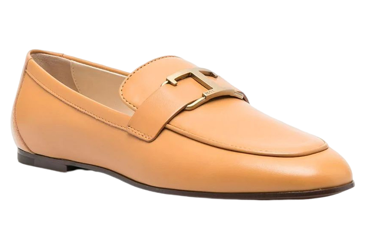 (W) TOD'S Leather Slip-On Loafers 'Brown' 圖 2