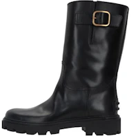 (Women) TOD'S Leather Slip-On Round Toe Booties 'Black' XXW08J0HL80RBTB999 (Women) TOD'S Leather Slip-On Round Toe Booties 'Black' XXW08J0HL80RBTB999