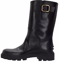 (Women) TOD'S Leather Slip-On Round Toe Booties 'Black' XXW08J0HL80RBTB999 (Women) TOD'S Leather Slip-On Round Toe Booties 'Black' XXW08J0HL80RBTB999