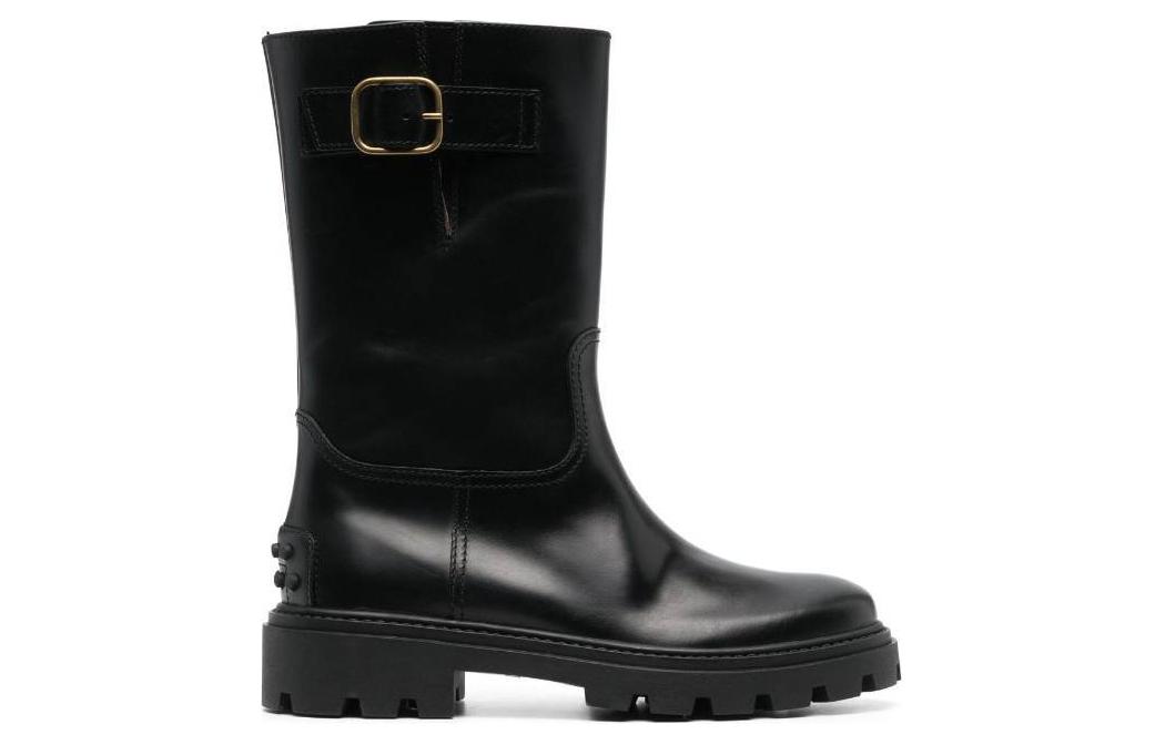 Order (W) TOD'S スリッポンラウンドトゥブーツ (黒) XXW08J0HL80RBTB999