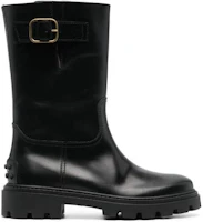 Order TOD'S 托德斯 皮革 套穿圓頭時尚 短靴 女款 黑色