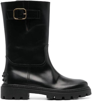 (Women) TOD'S Leather Slip-On Round Toe Booties 'Black' XXW08J0HL80RBTB999 Order (Women) TOD'S Leather Slip-On Round Toe Booties 'Black' XXW08J0HL80RBTB999