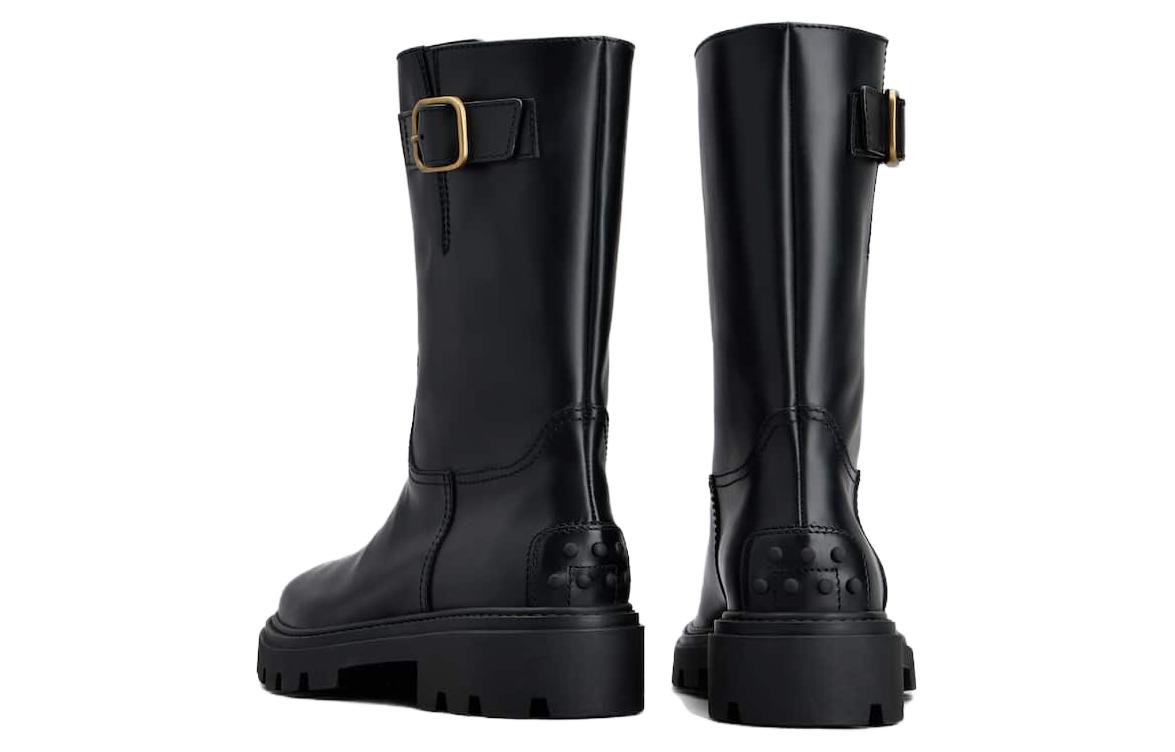 Purchase (W) TOD'S スリッポンラウンドトゥブーツ (黒) XXW08J0HL80RBTB999