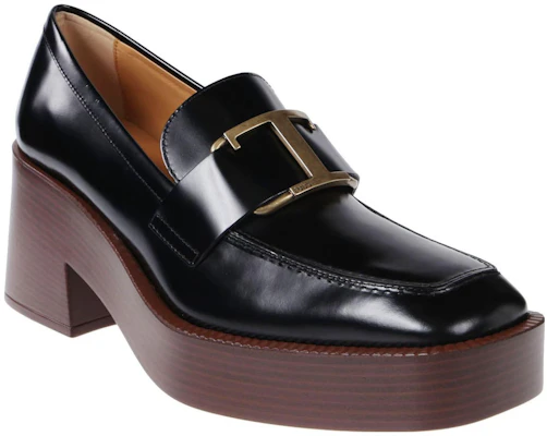 (W) TOD''S Leren Vierkante Neus Slip-On Chunky Hak ''Zwart'' XXW37K0FV50S00B999 Order (W) TOD''S Leren Vierkante Neus Slip-On Chunky Hak ''Zwart'' XXW37K0FV50S00B999
