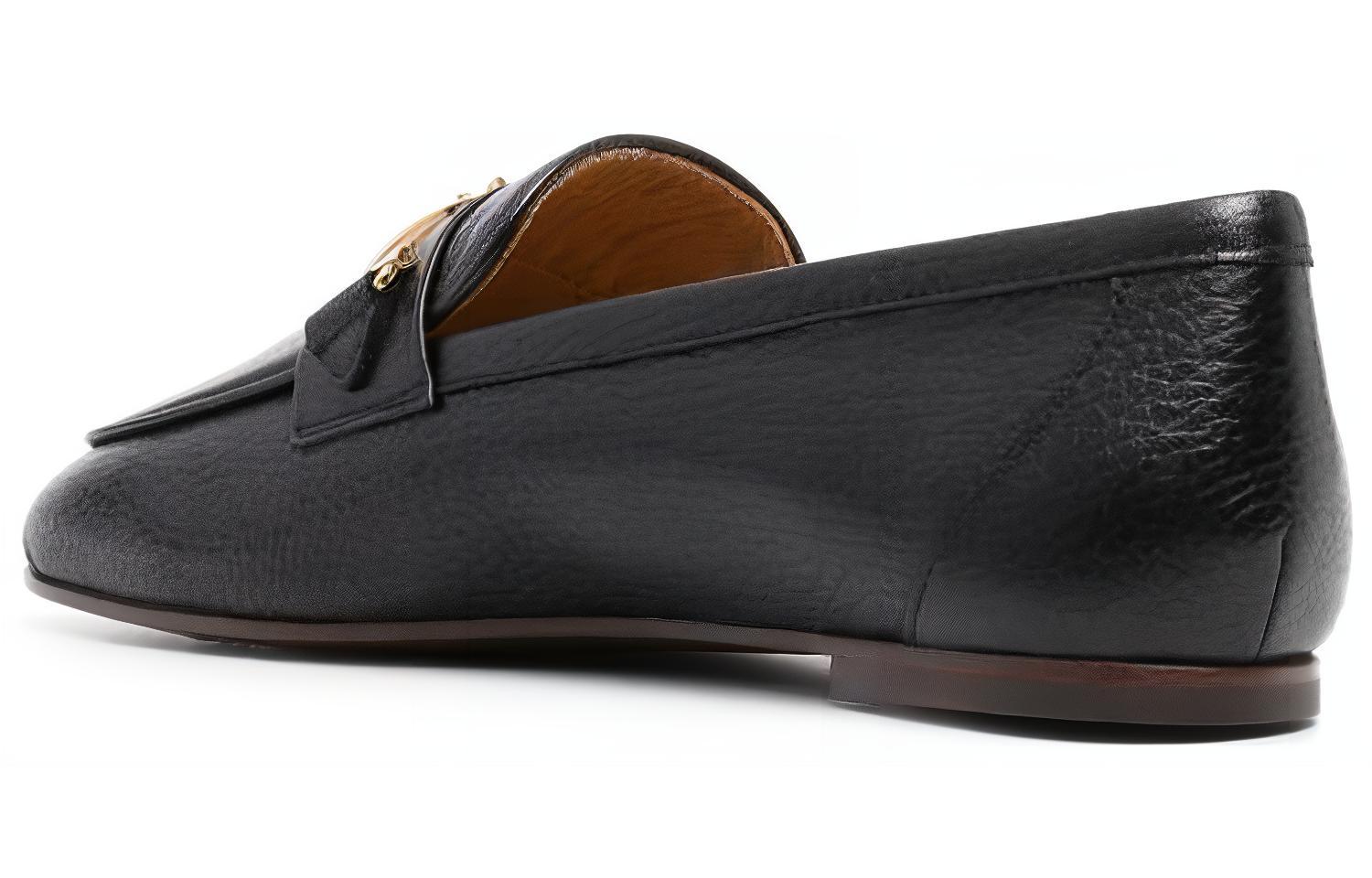 Shop (W) TOD'S 乐福鞋 '简约黑色休闲款' XXW79A0HM60MBWB999