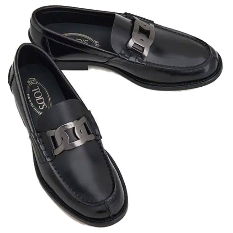 (W) TOD'S Loafer Retro 'Semi-Gloss Black Leather' 圖 4