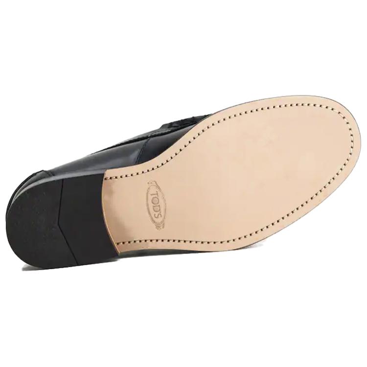 (W) TOD'S Loafer Retro 'Semi-Gloss Black Leather' 圖 5