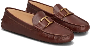 TOD'S 低幫套腳皮革平底鞋 女款 棕色 Lookbook TOD'S 低幫套腳皮革平底鞋 女款 棕色