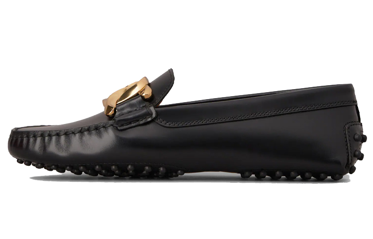 (W) TOD's Low Top Leather Slip-On 'Black'