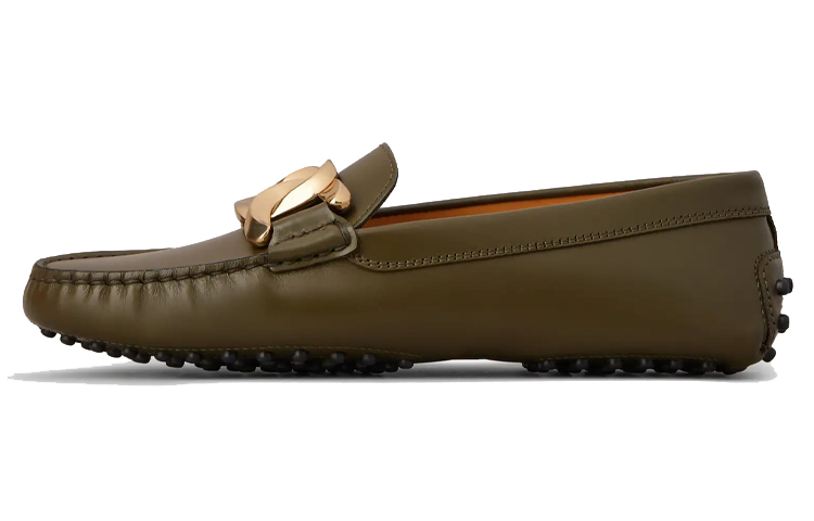 (Women) TOD's Low Top Slip-On Leather 'Green' XXW00G0GC70QGWV611