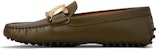 (W) TOD's Kasut Kulit Slip-On Berpotongan Rendah 'Hijau' XXW00G0GC70QGWV611