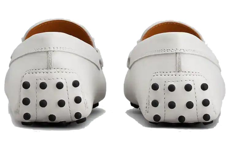 (W) TOD's Low Top Slip-On Leather 'White' 圖 3