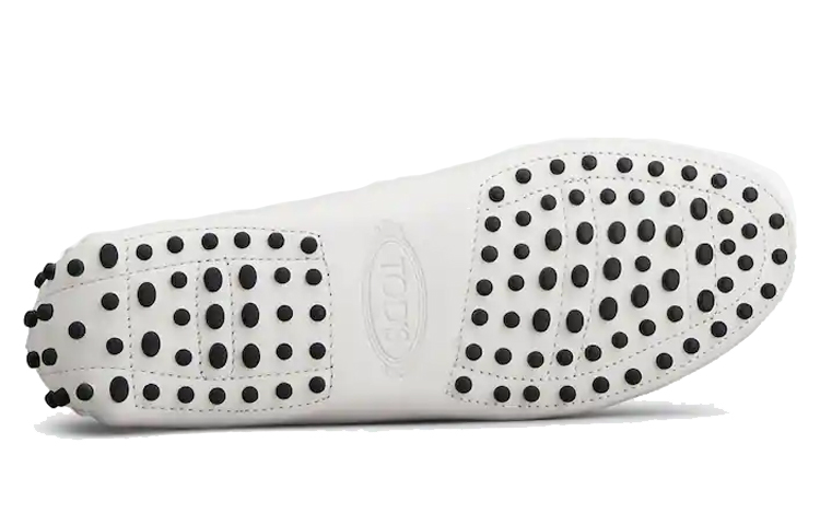 (W) TOD's Low Top Slip-On Leather 'White' 圖 4