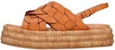 (W) TOD'S Sandal Bertumit Terbuka Dengan Gesper 'Coklat' XXW72K0GS70MIDG622OCRA