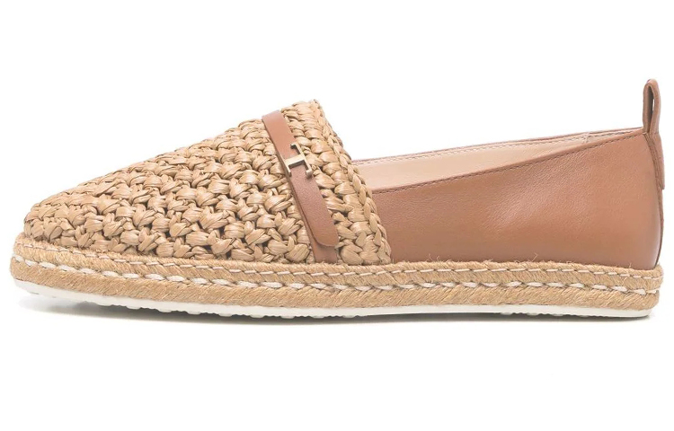 (Women) TOD'S Rafia Woven Flats 'Brown' XXW66B0FN00RDQS410