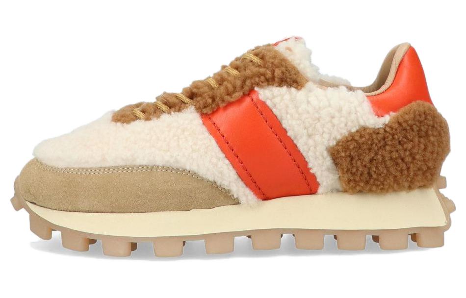 (W) TOD'S Round Toe Lace-Up Low-Top 'Beige'