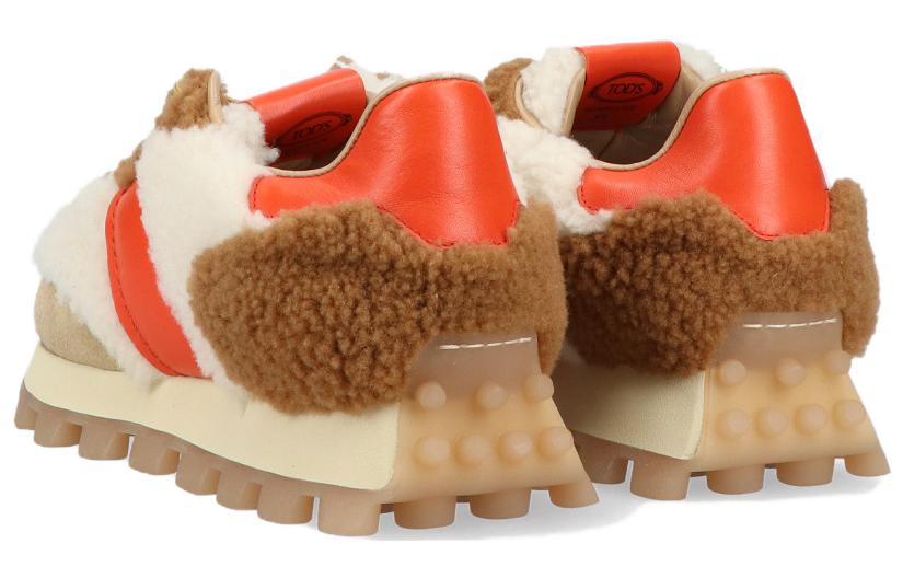 (W) TOD'S Round Toe Lace-Up Low-Top 'Beige' 圖 4