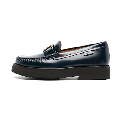(W) TOD'S Round Toe Slip-On Loafer 'Deep Navy'