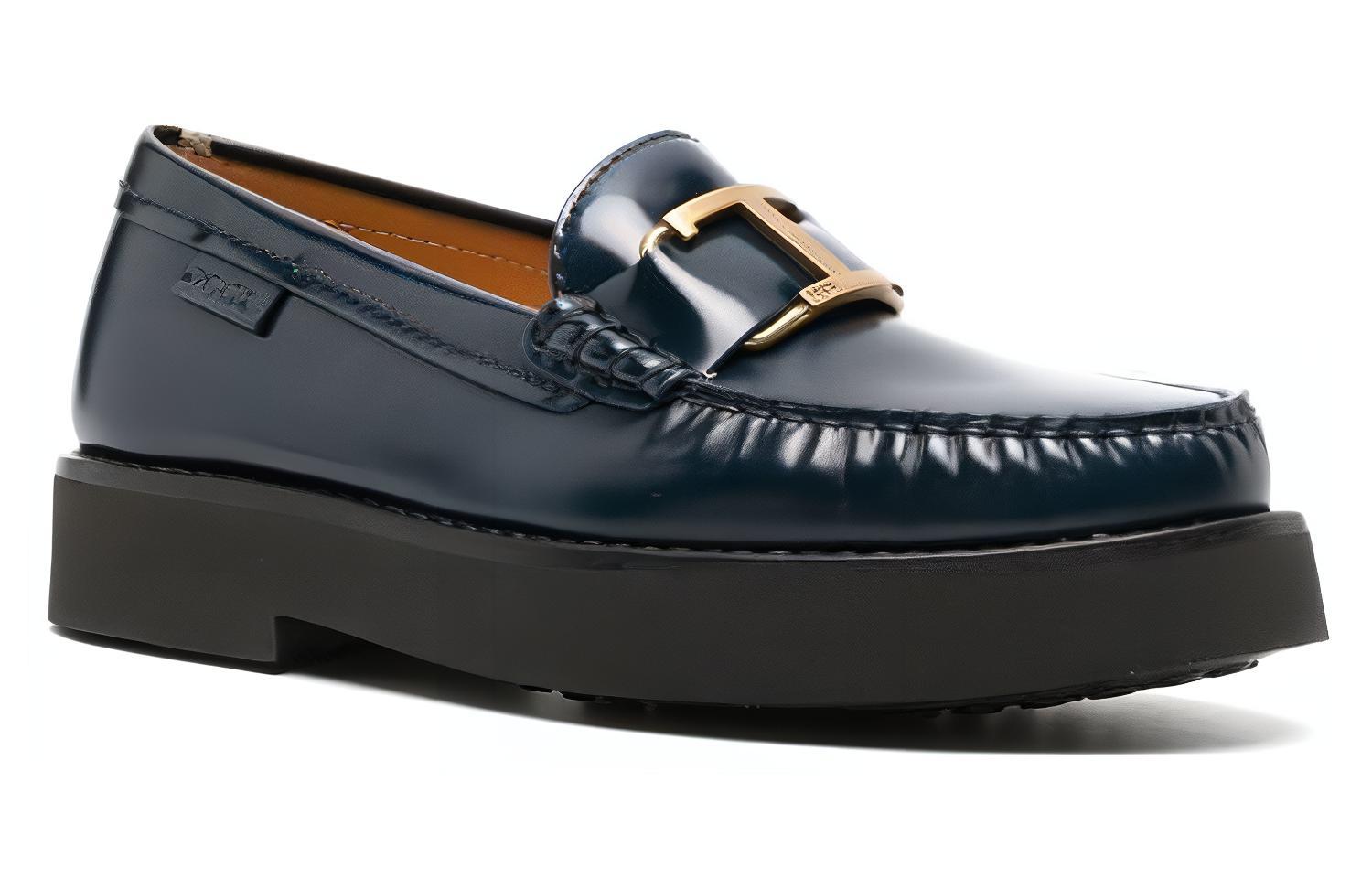 (W) TOD'S Round Toe Slip-On Loafer 'Deep Navy' 圖 3