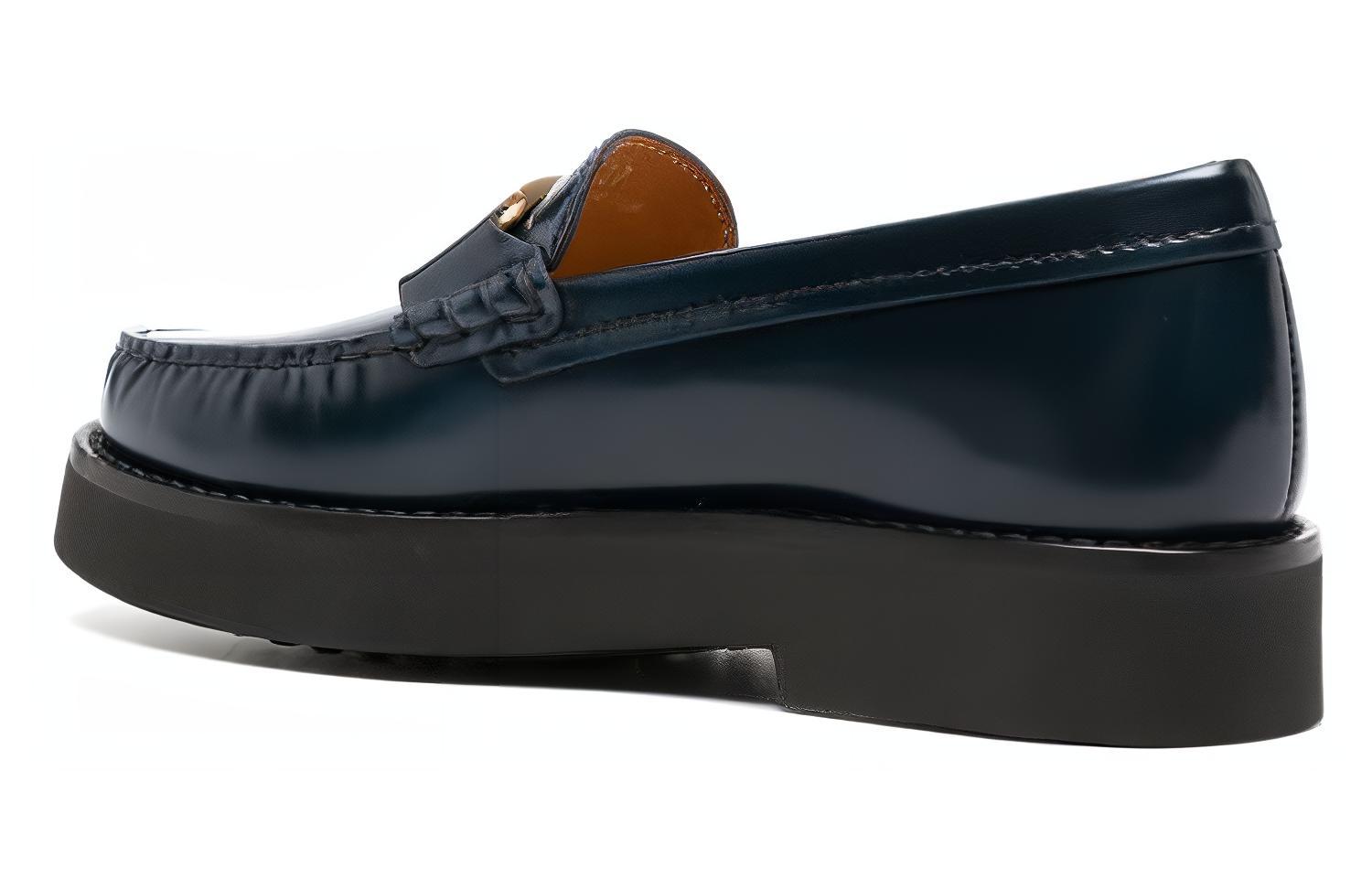 (W) TOD'S Round Toe Slip-On Loafer 'Deep Navy' 圖 4