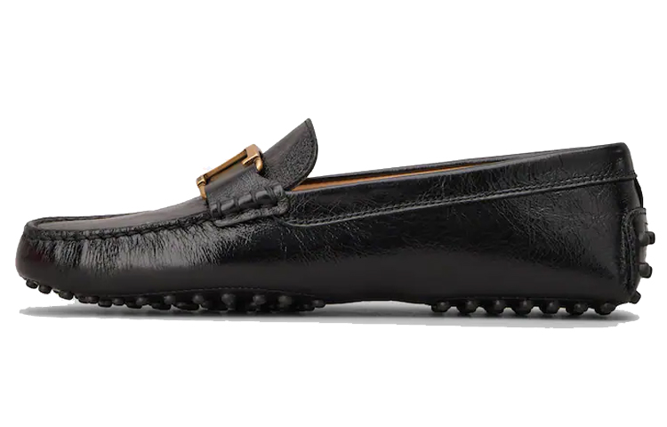 (W) TOD's Slip-On Leather Sneaker 'Black'