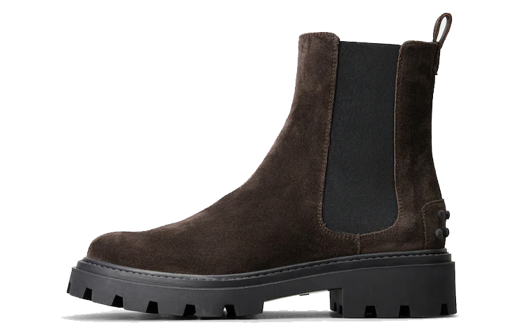 (W) TOD's Suede Chelsea Boots 'Brown'