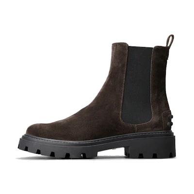 (W) TOD's Suede Chelsea Boots 'Brown'