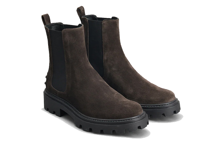 (W) TOD's Suede Chelsea Boots 'Brown' 圖 2