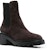 (W) TOD'S But Chelsea Tumit Chunky Hujung Bulat Kulit Suede 'Coklat' XXW08D0EA10BYES808