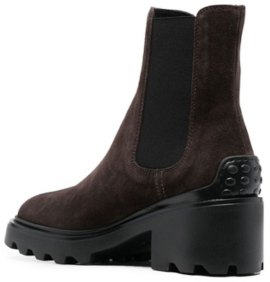 (Women) TOD'S Suede Chunky Heel Round Toe Chelsea Boots 'Brown' XXW08D0EA10BYES808 Lookbook (Women) TOD'S Suede Chunky Heel Round Toe Chelsea Boots 'Brown' XXW08D0EA10BYES808