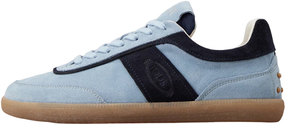 TOD'S托德斯 Tabs 絨面 徽標綁帶 時尚休閒板鞋 女款 藍色 Buy TOD'S托德斯 Tabs 絨面 徽標綁帶 時尚休閒板鞋 女款 藍色