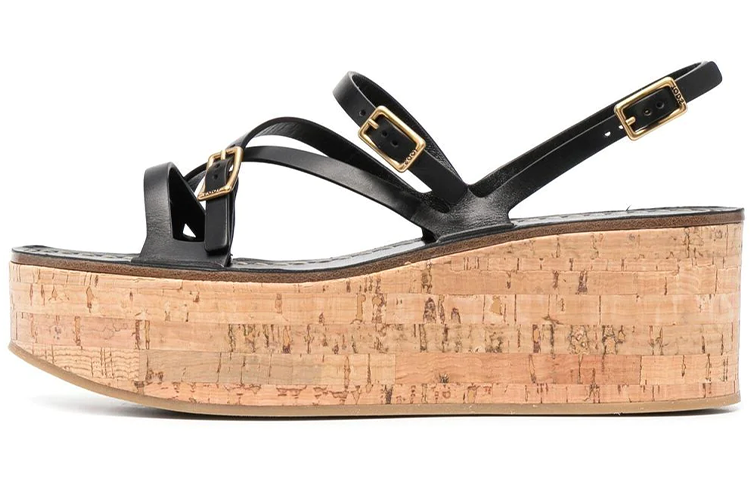 (W) TOD'S Thick Bottom Sandal 'Luxury Black'