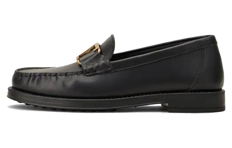 (W) TOD's Timeless Low-Top Leather Loafers 'Black'