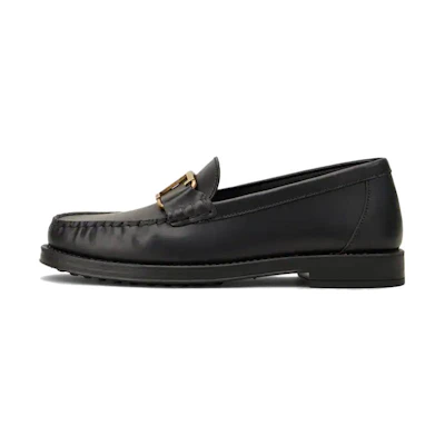 (W) TOD's Timeless Low-Top Leather Loafers 'Black'