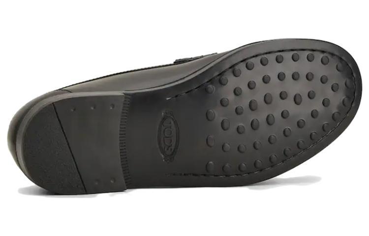 (W) TOD's Timeless Low-Top Leather Loafers 'Black' 圖 4