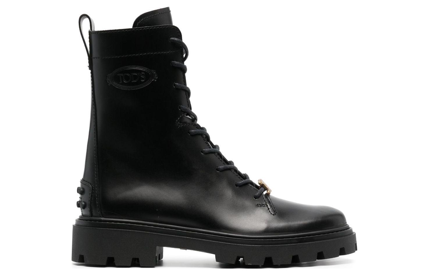 (W) TOD'S Ankle Boot 'Black Round Toe' 圖 2