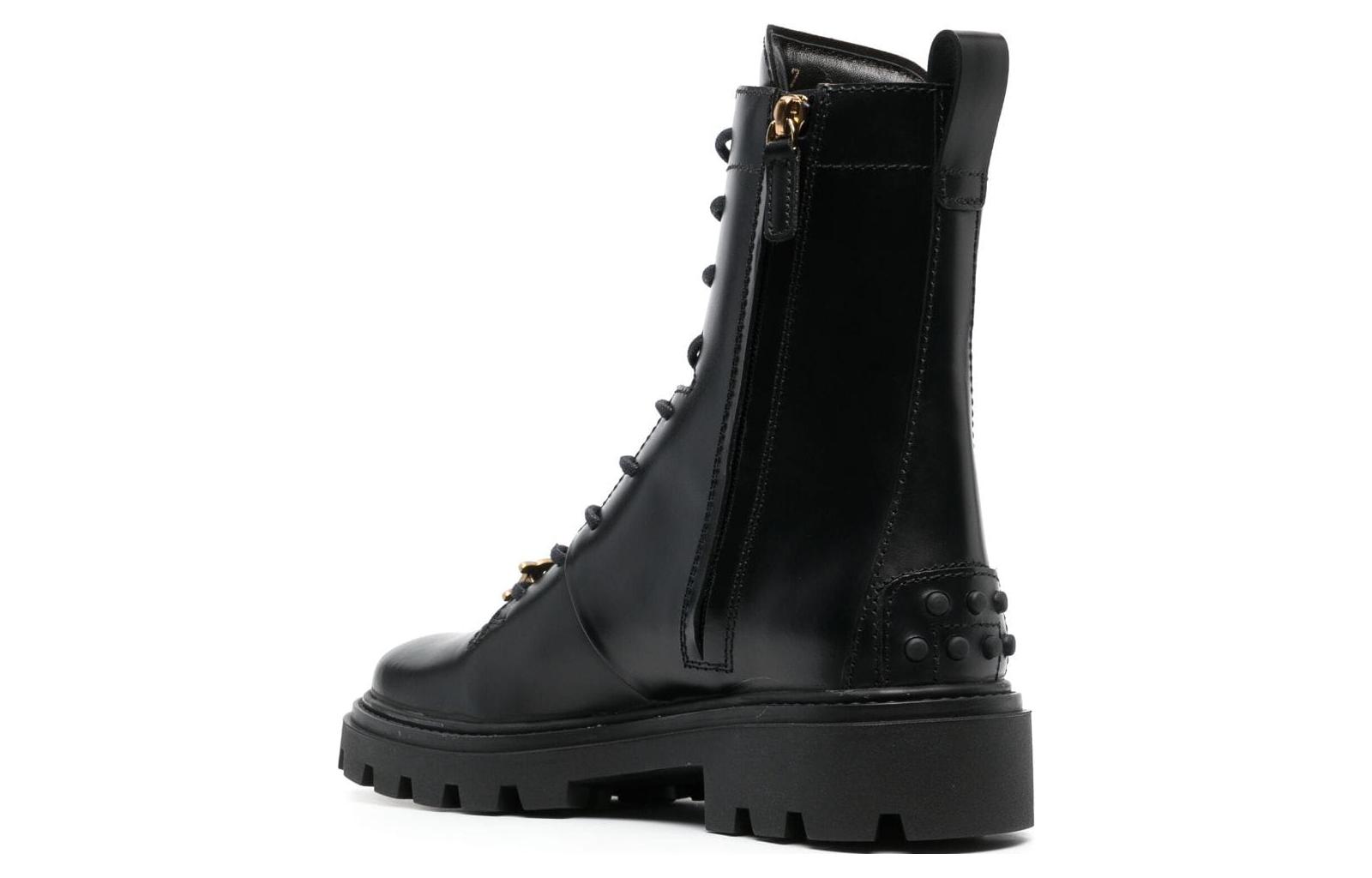 (W) TOD'S Ankle Boot 'Black Round Toe' 圖 4