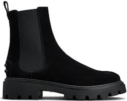 Order (W) 토즈 심플 블랙 첼시 부츠 (Tod's Simple Black Chelsea Boots) XXW08J0GF90BYEB999