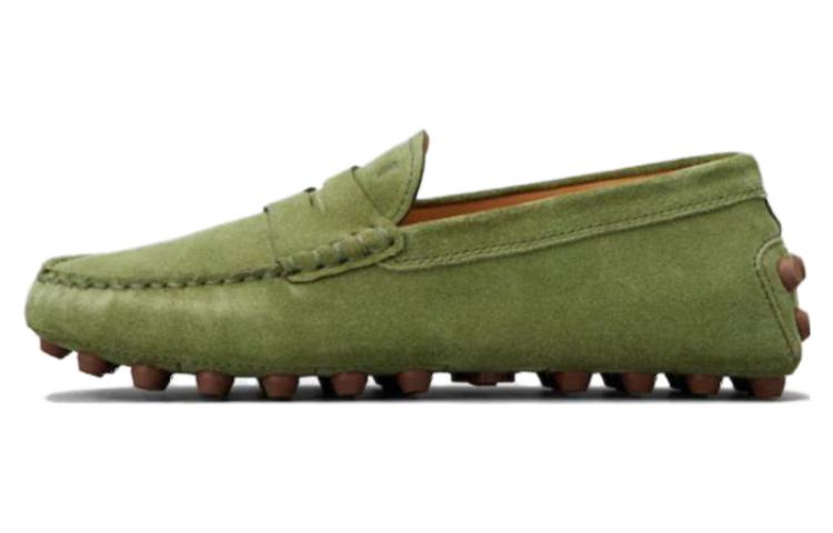 (W) TOD'S City Gommino 'Green Fashion Round Toe'