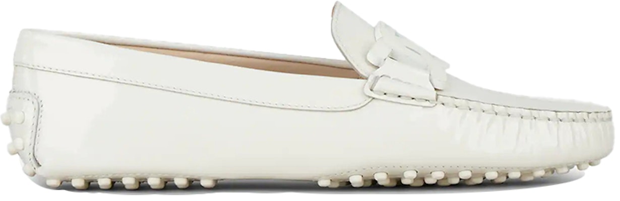 (Women) TOD'S City Gommino 'Simple Patent White' XXW00G0DN23OW0C016 Order (Women) TOD'S City Gommino 'Simple Patent White' XXW00G0DN23OW0C016