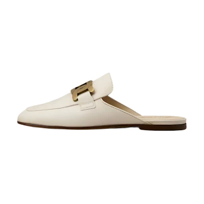 (W) TOD'S Kate 'White with Metal Chain Detail'