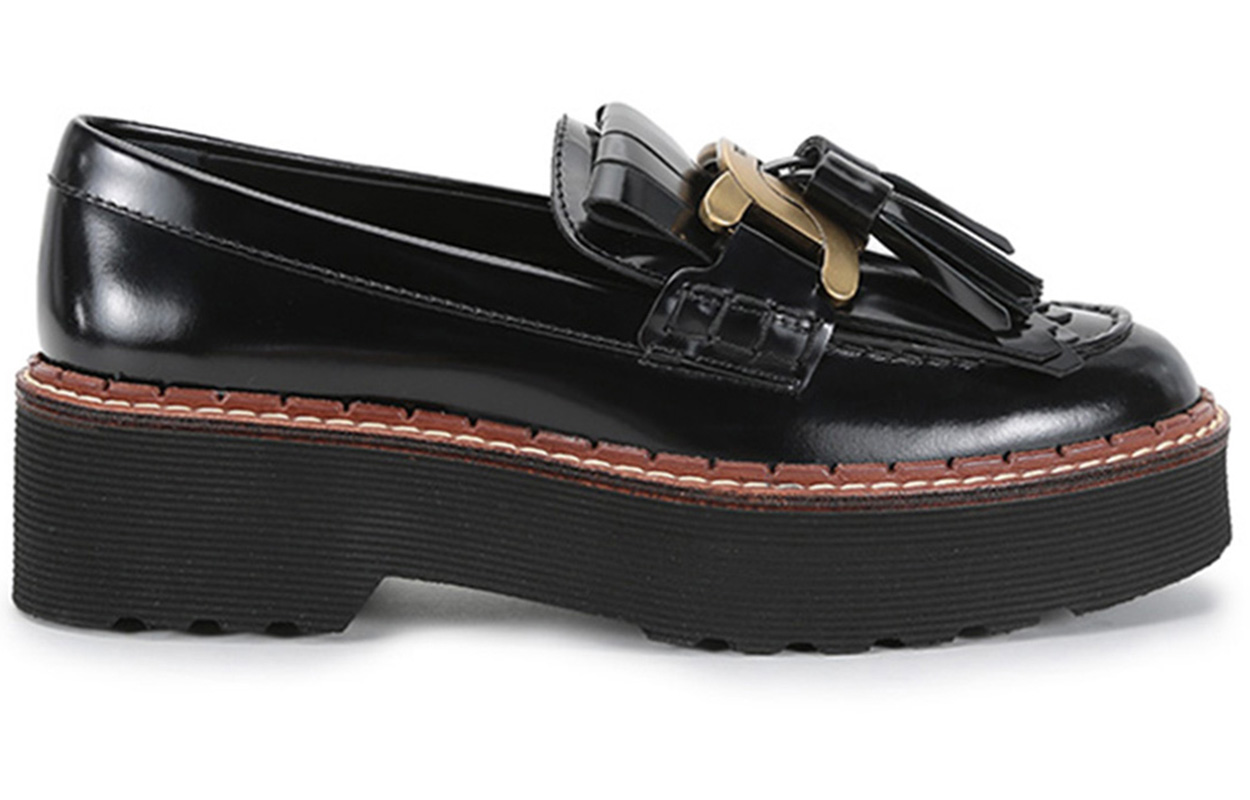 (W) TOD'S Kate Loafer 'Black Leather' 圖 2