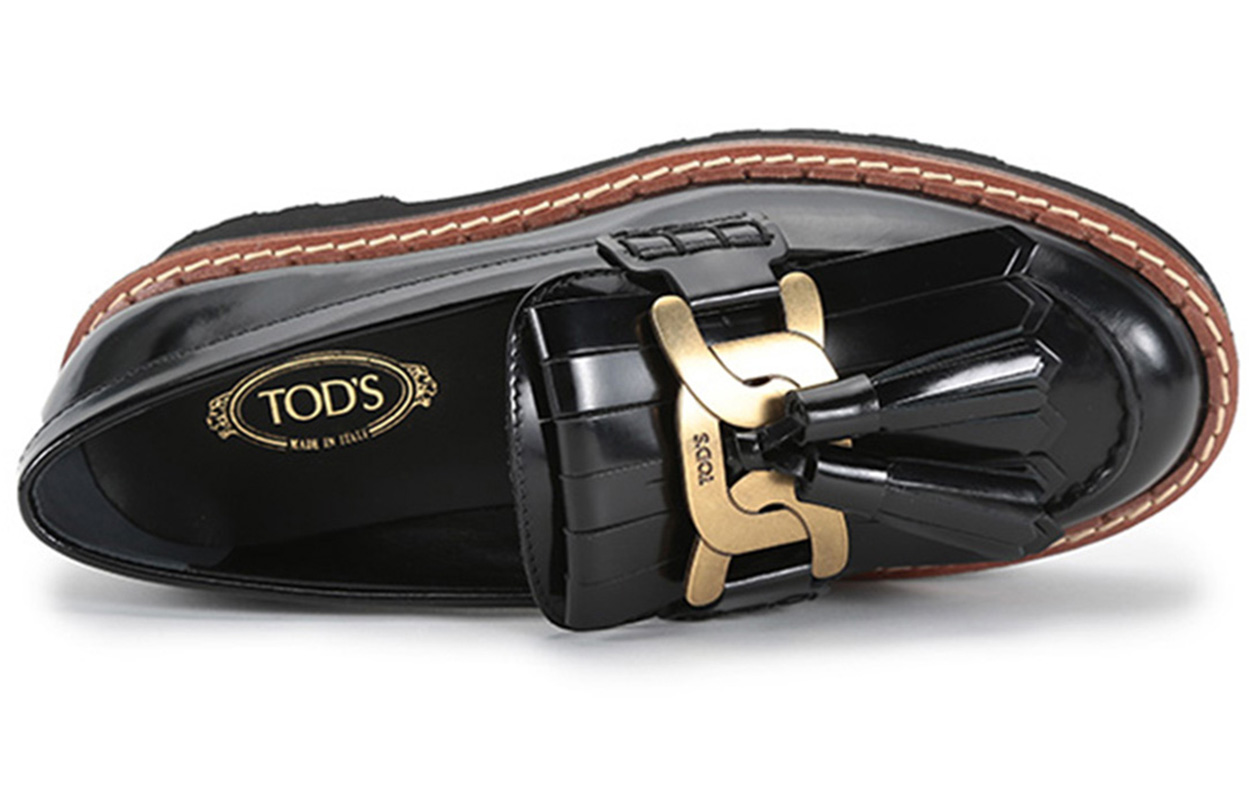 (W) TOD'S Kate Loafer 'Black Leather' 圖 5