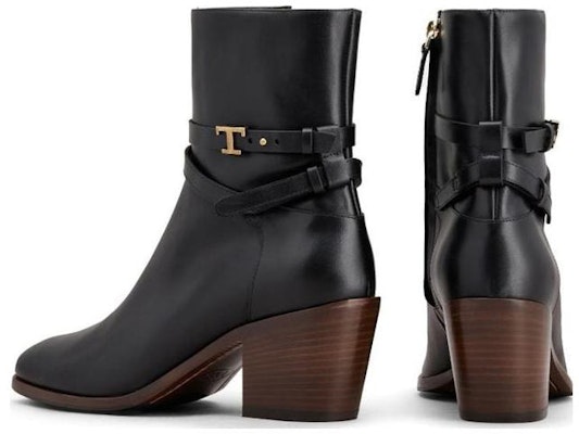 (Women) TOD'S Leather Round-Toe Chunky Heel Ankle Boot 'Black' XXW02J0HU50GOCB999 Lookbook (Women) TOD'S Leather Round-Toe Chunky Heel Ankle Boot 'Black' XXW02J0HU50GOCB999