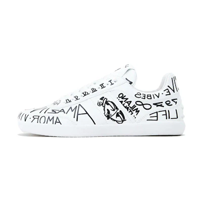(W) TOD'S Leather Sneaker 'Black and White'