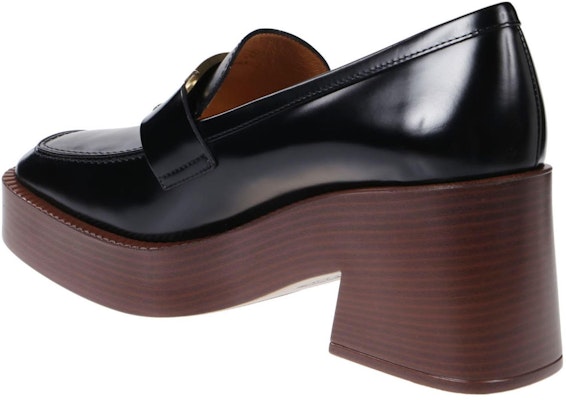 TOD'S 托德斯 皮革 方頭套腳 粗跟 高跟鞋 女款 黑色 Shop TOD'S 托德斯 皮革 方頭套腳 粗跟 高跟鞋 女款 黑色