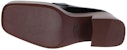 (W) TOD'S Kasut Tumit Chunky Kulit Hujung-Petak 'Hitam' XXW37K0FV50S00B999